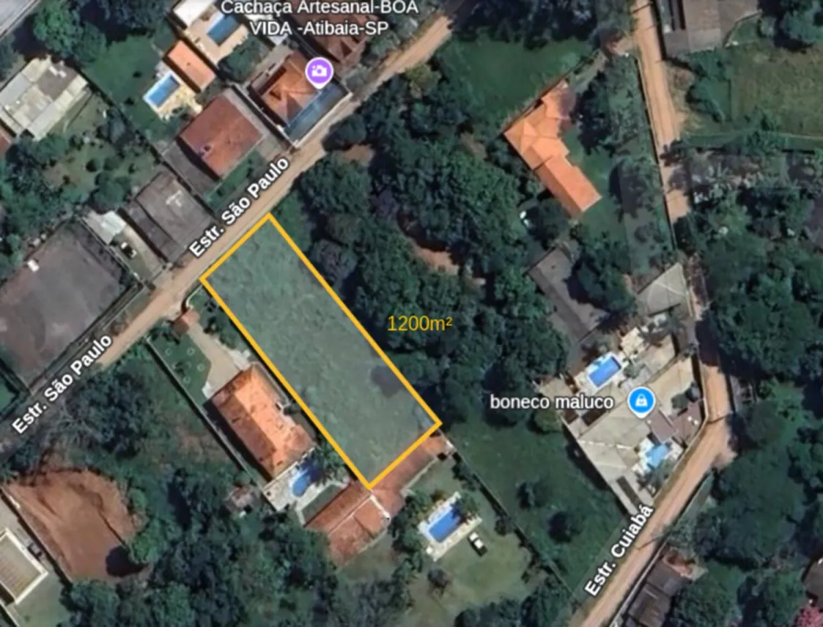 Terreno 1200m² no Jardim Estância Brasil em Atibaia